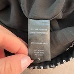 By Together  NWT black chiffon silver sequin loose fit blouse size small Photo 7