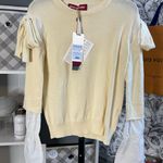 Knit Sweater Top White Size XS Photo 5