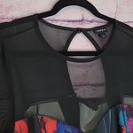 Torrid  MINI SCUBA ILLUSION NECK DRESS BLACK FLOWERS 1X Photo 3