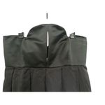 Rebecca Romero Black Silk Peephole Chest Pleated Grace Dress Size 6 Gown Maxi Photo 4