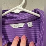 Lady Hagen  Purple Striped Golf Polo Photo 2