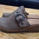 Born Banyan Comfort Shoes Women's 8 Brown Leather Slip On Round Toe Clogs S21 Photo 0