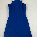 Amanda Uprichard Amanda‎ Uprichard Odean New York Blue Dress Sleeveless Asymmetrical Mini Party S Photo 0