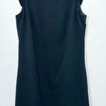 J. Crew Factory Mini Dress Ruffle Neck Black Suiting Career‎ Office Feminine OP Size 0P Photo 0