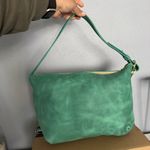 Portland Leather Large Slouchy Shoulder Bag in Reef Green Photo 6