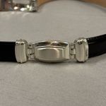 Brighton Black Leather Belt with Silver Buckle women’s size 30 classic feminine Photo 2