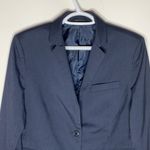 Uniqlo stretch pinstripe navy blazer size M Photo 2