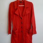 Nic+Zoe Red Trench Coat Photo 11