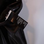 Paige Jazz Faux Vegan Leather Tapered Leg Mid Rise Ankle Crop Pants Black 8 Photo 2