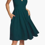 Dress the Population DRESS THE POPULATION Catalina Fit & Flare Cocktail Dress In Peacock Size Medium Photo 0