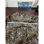 Natori Cheetah Print Long Sleeve Top Women's Size L Loungewear Casual Velour Photo 4