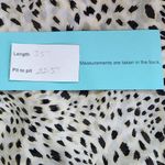 Forever Young Cream and Black Leopard Print Robe Size Medium Mini Leopard Robe Photo 7