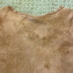 Heart & Hips Heart Hips Brown Tie Dye Waffle Short Sleeve V-Neck Bodysuit Photo 3