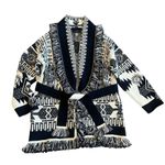 Alanui Wood Block Ibrid Cardigan Sweater Designer Luxury Size XS Women's NWT Black Photo 2