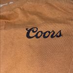 Coors  beer Brown Long Sleeve Shirt Sz M Photo 1