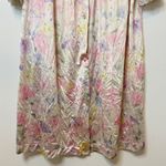 Vintage Fairycore Floral Pastel Sleep Dress Size Medium Large Made in USA Pink Photo 3