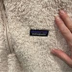 Patagonia cream soft and furry 1/4 zip pullover sweatshirt jacket XS Photo 2