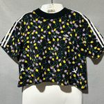 Adidas  Tulip Print Cropped T-Shirt size Medium Photo 0
