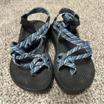 Chaco Sandal Women’s Z / Cloud X2 Blue Pattern Size 7. Photo 0