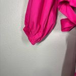 SheIn  Vacay Pink Tie Back /Off Shoulder Cropped Top Size Medium Photo 5