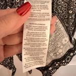 BODEN US10/UK14 Ruched Yoke Jersey Button Up Blouse Ditsy Black White Floral Size 10 Photo 7