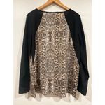 Calvin Klein Women’s  Button Down Snake Print Blouse M Career Business Casual Photo 2