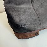 UGG  Womens Suede Leather Side Zip Braided Detail Caitlyn Moto Boots 10 Photo 5