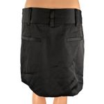 Cotton Candy LA NEW Womens Black Draped Folded Mini Asymmetrical Wrap Skirt Sz L Photo 1