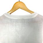 Lantana White Linen Top Lagenlook Studded V Photo 3