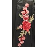 Rue 21  Women's/Junior's Black Long Mesh Floral Short Sleeve Kimono Size S‎ Photo 3