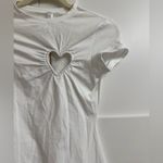 SKIMS  Cotton Jersey Heart Dress in Snow, Size Small Photo 1