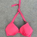 Victoria's Secret Victoria’s Secret Coral Pink Underwire Push Up Halter Triangle Bikini Top 32D Photo 0