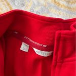 Cutter and Buck  red zip up sweater size medium Photo 1