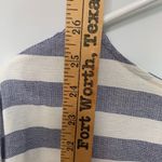 Peppermint  Striped Lightweight Knotty Front Blouse Photo 6