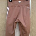 Adidas Originals Orange 3 Stripes Bike Cycle Tights Shorts High Waist Size XS Photo 0