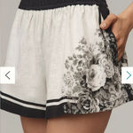 Anthropologie The Somerset Printed Linen Cotton Shorts Photo 0