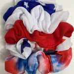 American Flag Tie Dye Hair Scrunchies 5 PC Set Photo 1