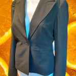 Bebe  Black Blazer Size 8 Fitted Jacket Career Office Business Formal Photo 0