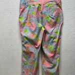 Lilly Pulitzer  vintage white label Elefrance Elephant Print Capri Pantssize 8 Photo 4