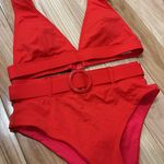 Pink Lily Red Bikini Photo 0