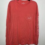 Vineyard Vines salmon‎ long sleeve t-shirt size large 100% cotton casual Photo 0