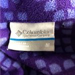 Columbia EUC‎  Purple Patterned Half-Zip  fleece top - size M Photo 1