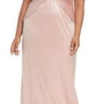 Adrianna Papell Twist Front Velvet Dress Size 18W Photo 0