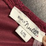 Simply Noelle  Burgundy Lace Blouse Photo 3