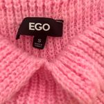 EGO  Hot Pink Strapless Chunky Knit Top – Y2K Indie Cottagecore Small Photo 1