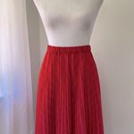 Elle Red & Black Polka Dot Knee Length Skirt Photo 1