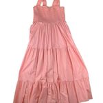 Abercrombie & Fitch  women's XXL Pink tiered maxi Smocked Dress preppy guest 2x Photo 1
