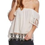 Roxy  Second Wave Top Jrs Off The Shoulder Shirt Size Small Photo 2