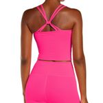 IVL Collective Crop Tank Top Sports Bra Hot Pink 2 Photo 1