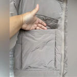 NAP loungewear Oversized Padded Down Puffer Coat in a neutral Sand size medium Tan Photo 5